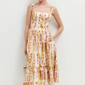 Reformation | Dresses | Reformation Coucou Linen Dress In Hanna Brand New  Never Worn No Flaws | Poshmark
